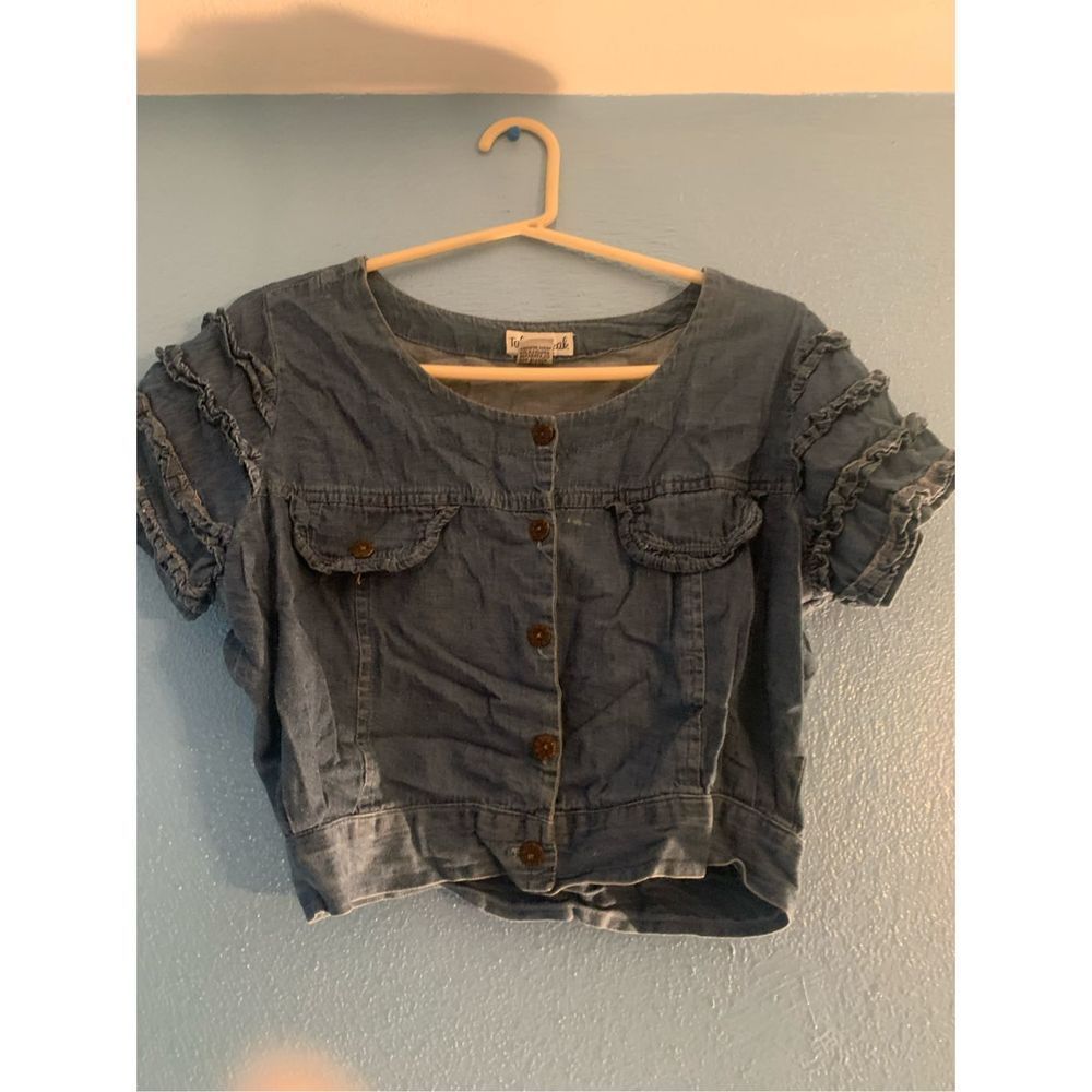 Vintage Denim Top Size Small